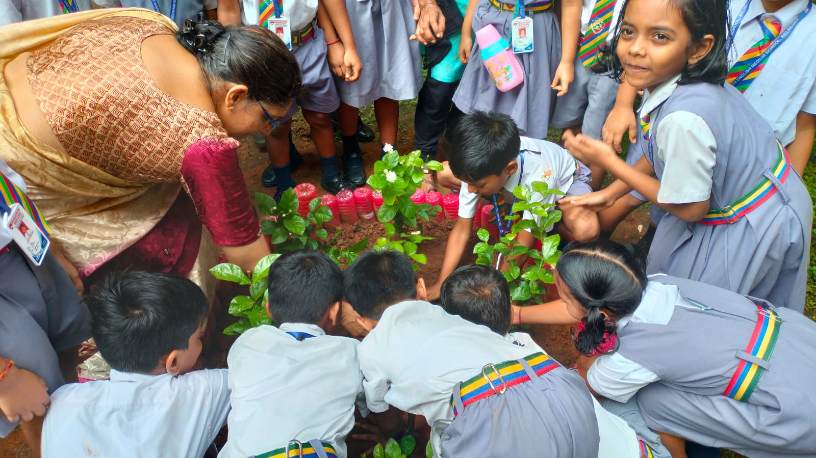 PLANTATION PROGRAMME BY CLASS II STUDENTS