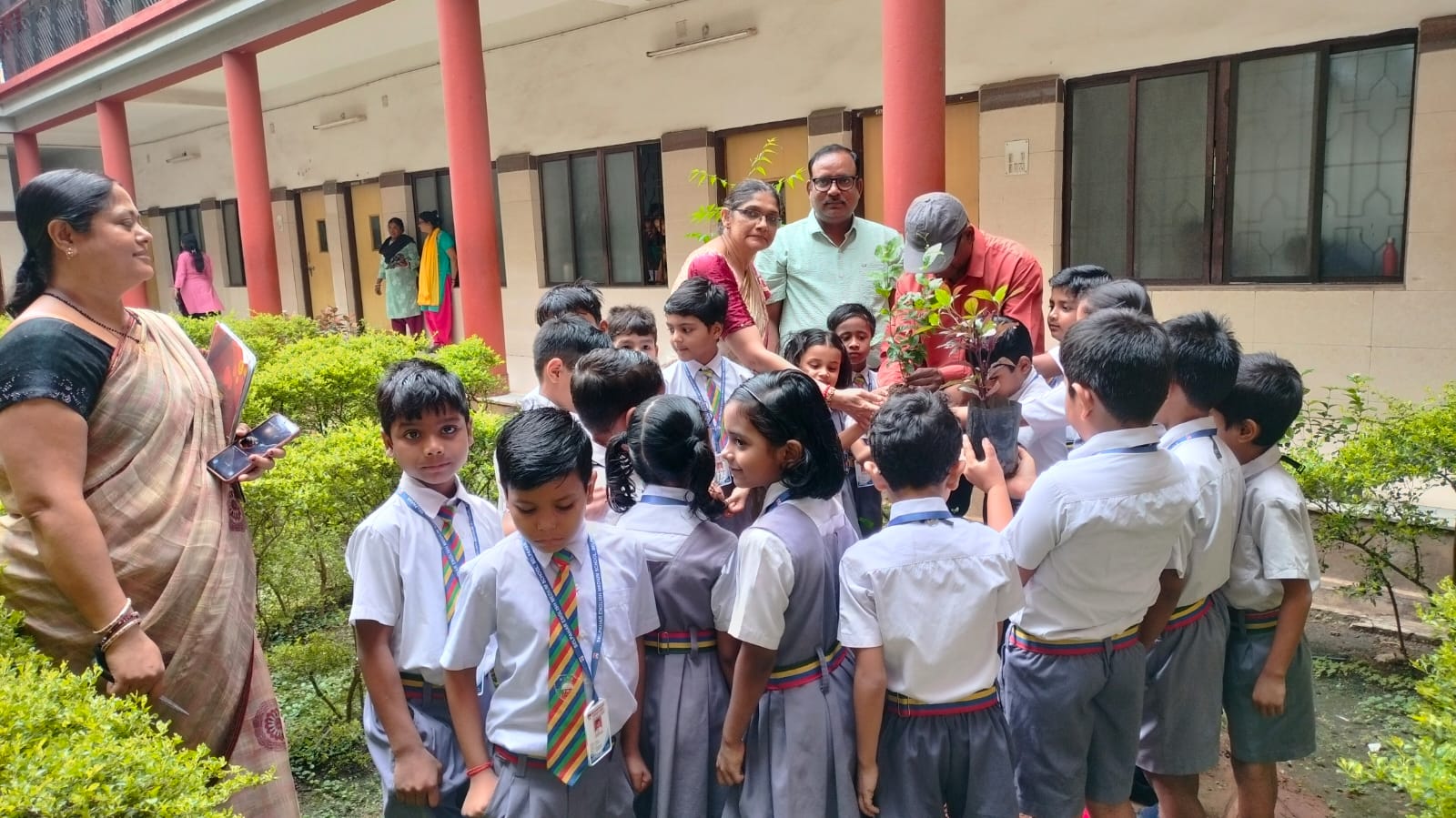 PLANTATION PROGRAMME BY CLASS  II STUDENTS